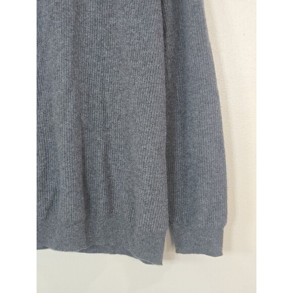 Vineyard Vines Cashmere Quarter Zip Pullover Sweater Mens Size Large Gray - Picture 6 of 10